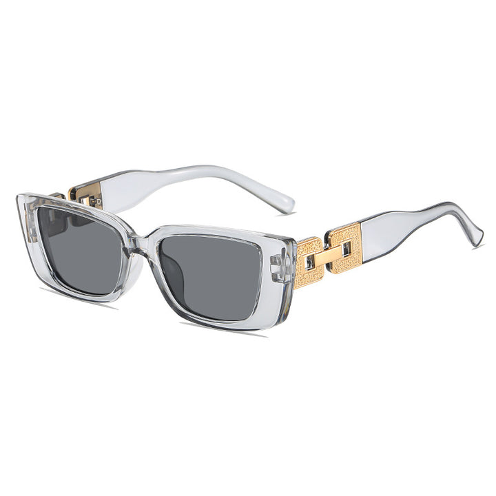 Oversized Square Frame Sunglasses with Glamorous Accent Stornfield