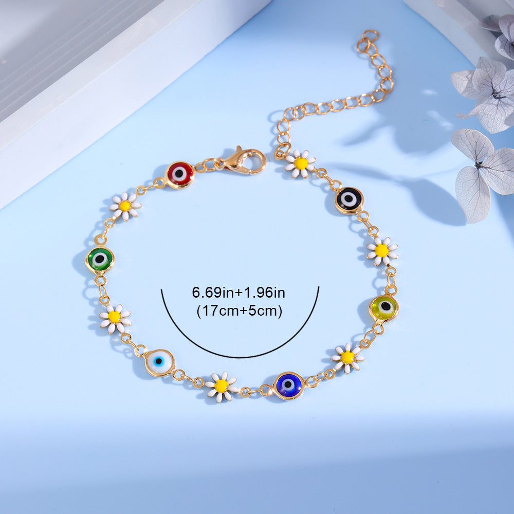 Charming Daisy and Evil Eye Bracelet Stornfield