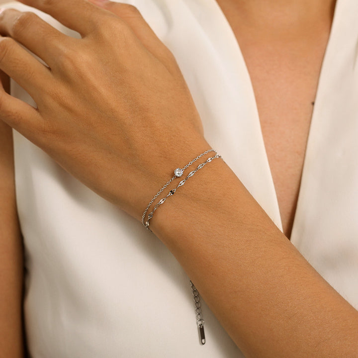 Dazzling Double Strand Anklet Stornfield