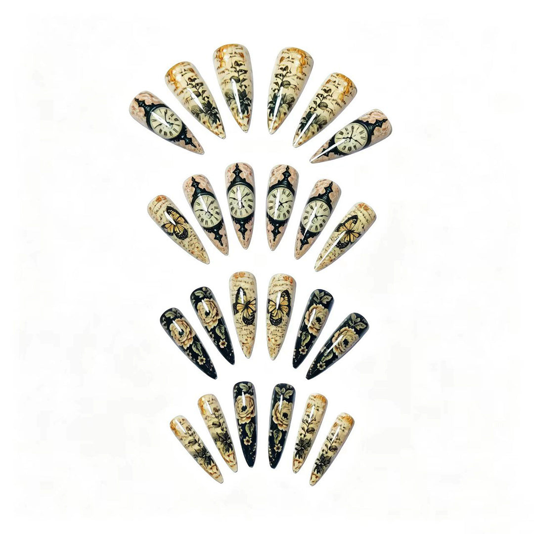 Creative Art Nails with Vintage Inspired Design Stornfield