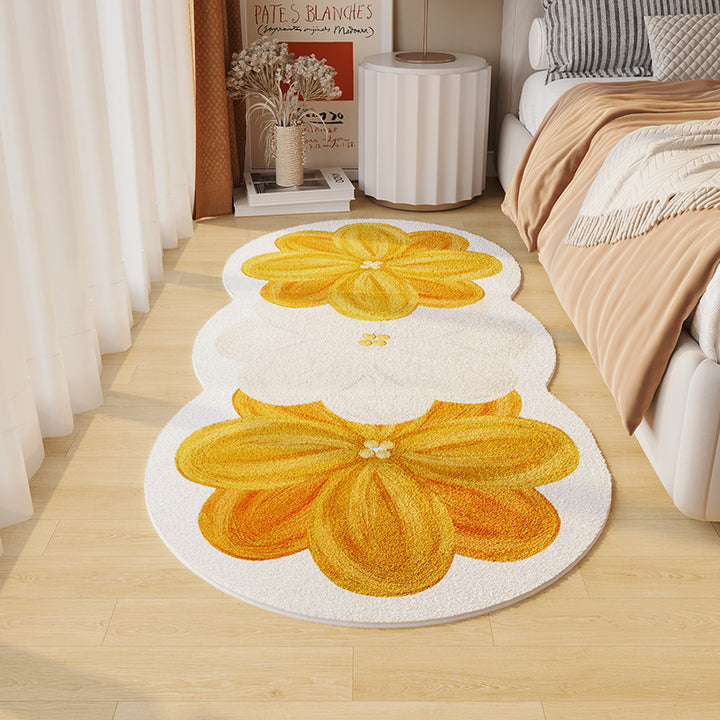 Elegant Floral Pattern Area Rug for Home