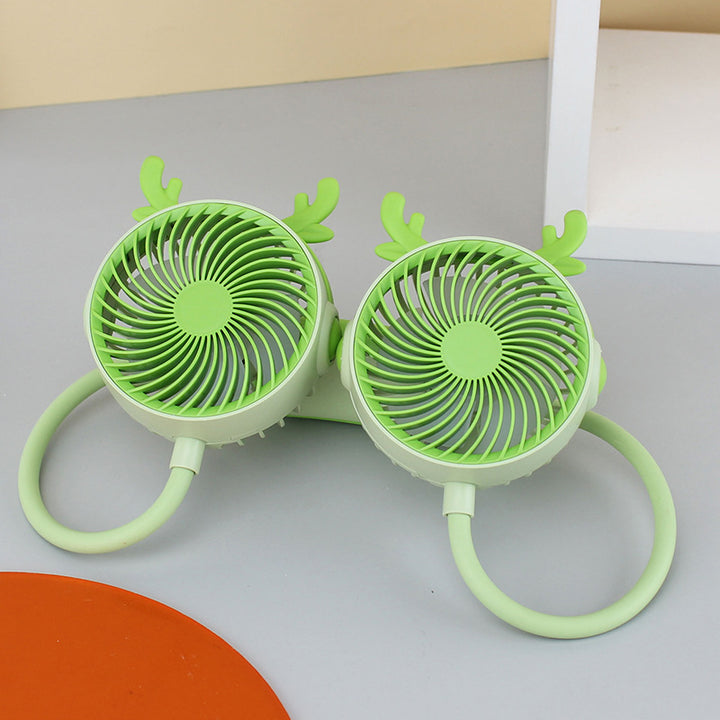 Women's Portable Mini Neck Fan with Dual Blower Stornfield