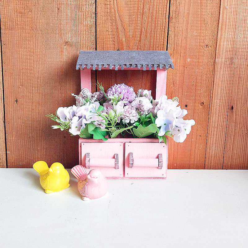 Decorative Flower Pot Box with Roof