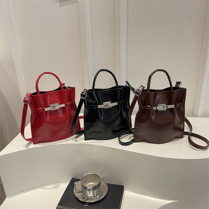 Elegant Structured Leather Handbag