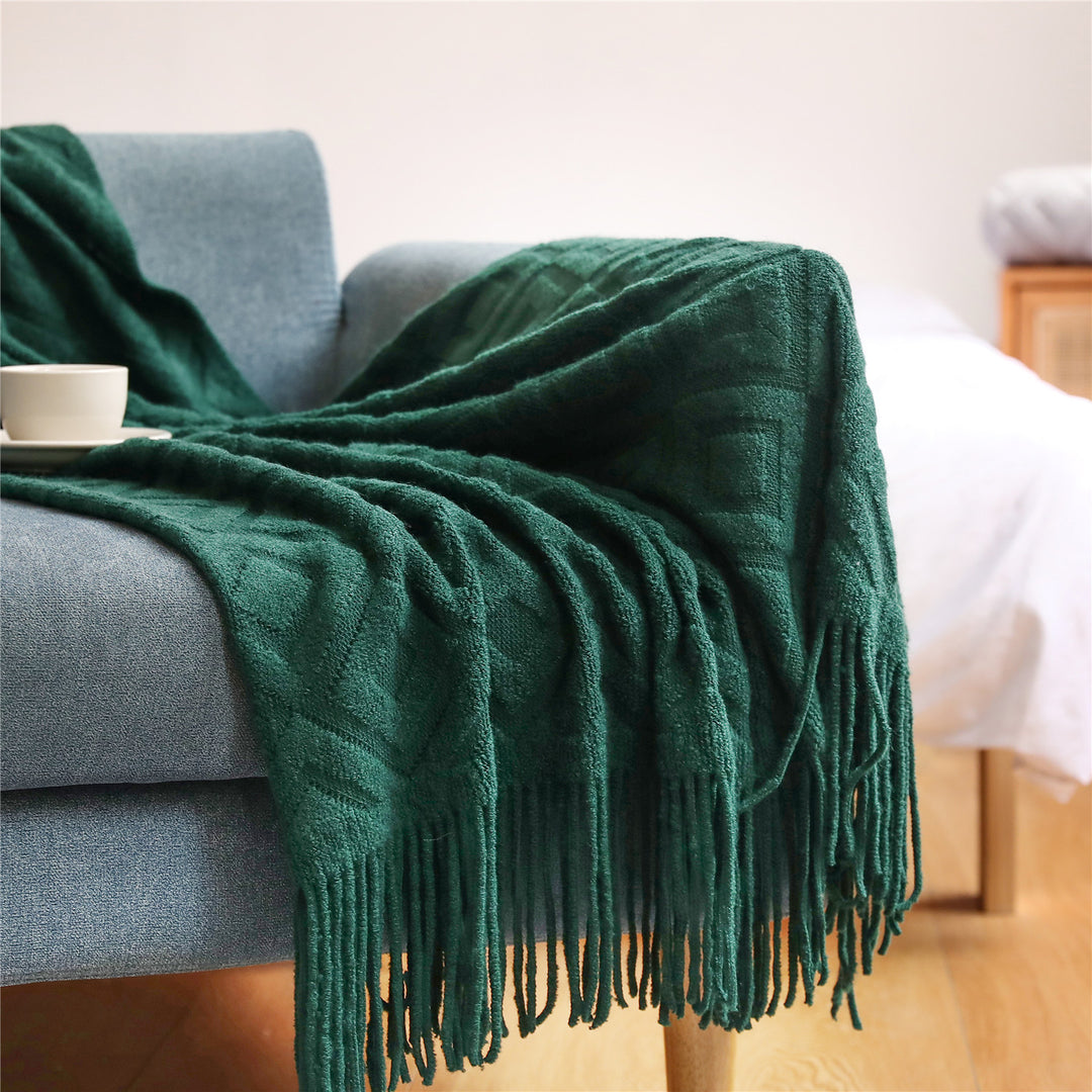 Cozy Knit Throw Blanket