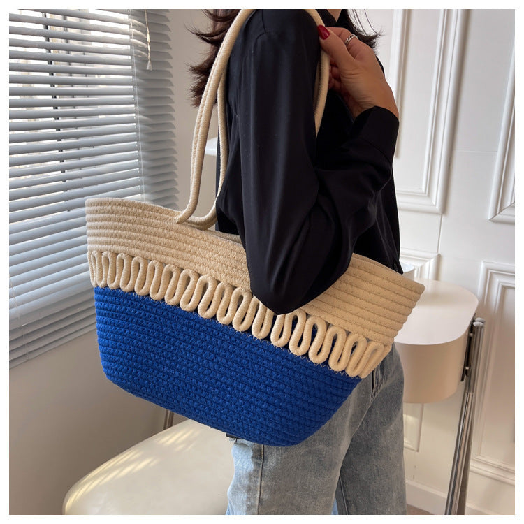 Elegant Handcrafted Beach Bag with Fine Braided Pattern Stornfield