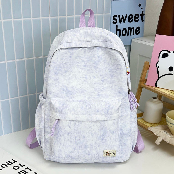 Casual Soft Fabric Backpack with Cute Charm Stornfield