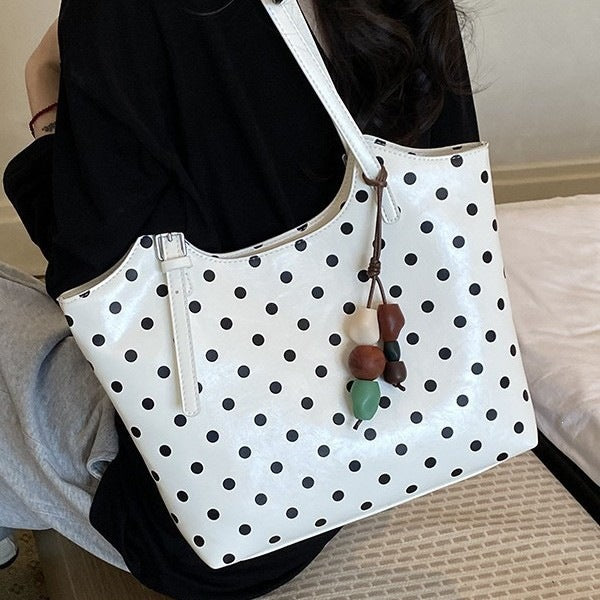 Stylish Polka Dot Tote Bag