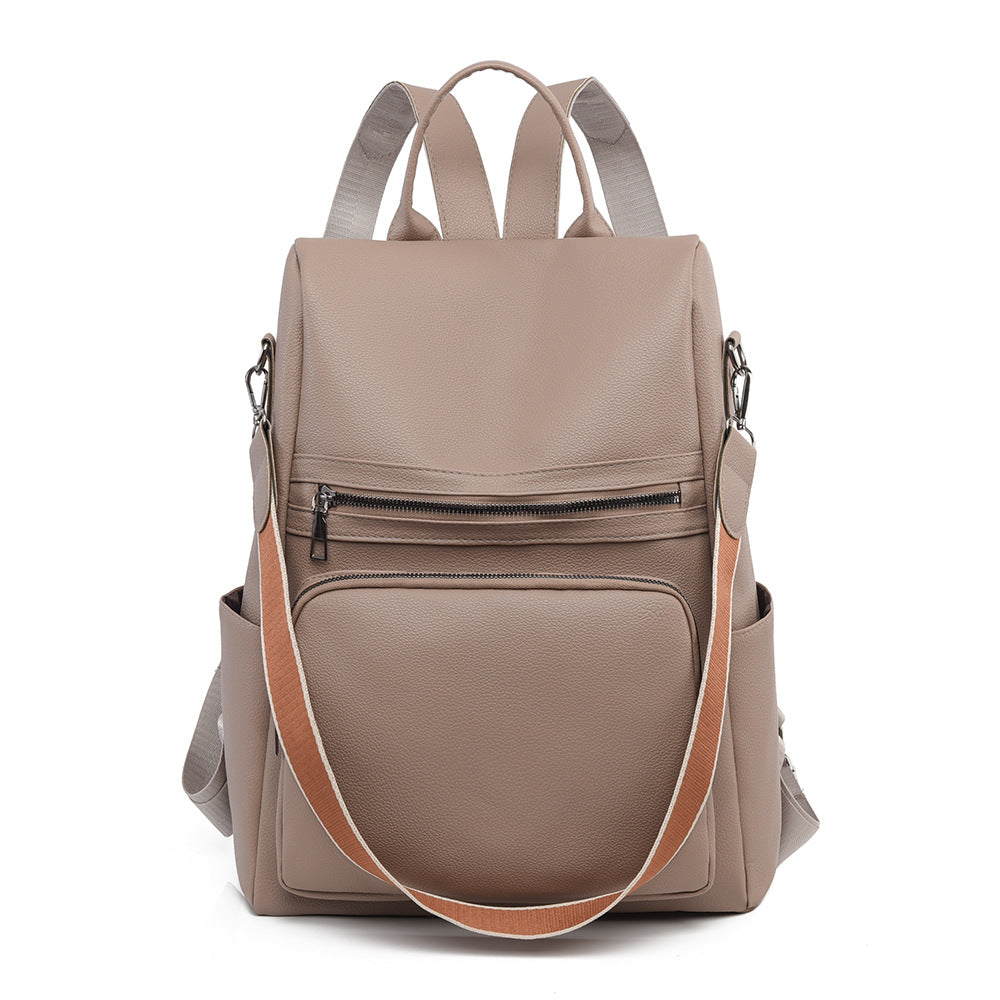 Structured Leather Travel Backpack Stornfield