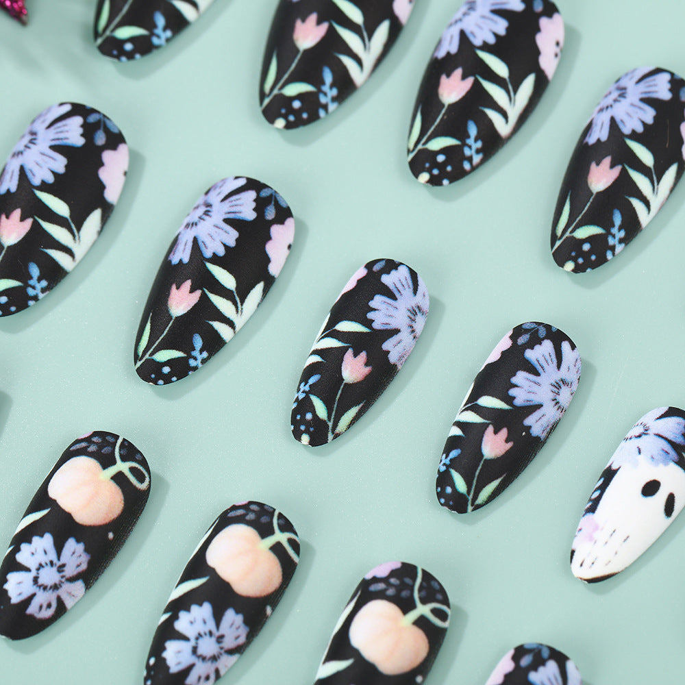 Artificial Nail Set with Creative Halloween Designs Stornfield