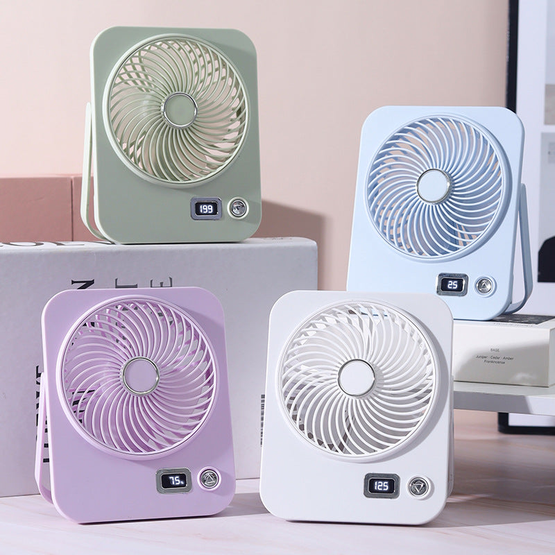 Ladies portable table fan with digital speed display Stornfield