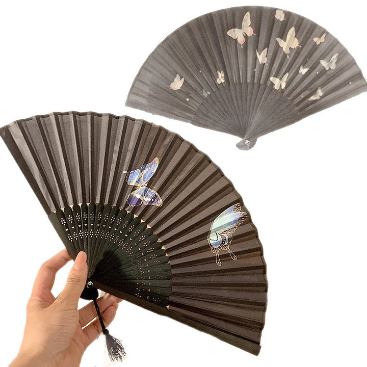 Handcrafted fan with elegant butterfly design Stornfield