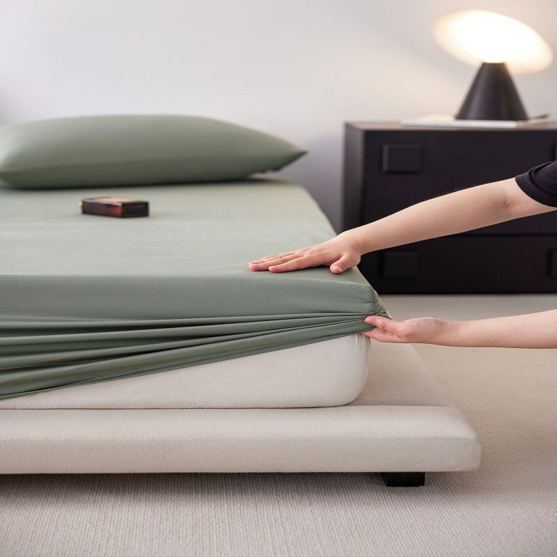 Silky Modal-Blend Deep-Pocket Fitted Sheet Set with 4-Way Stretch and Anti-Slip Elastic