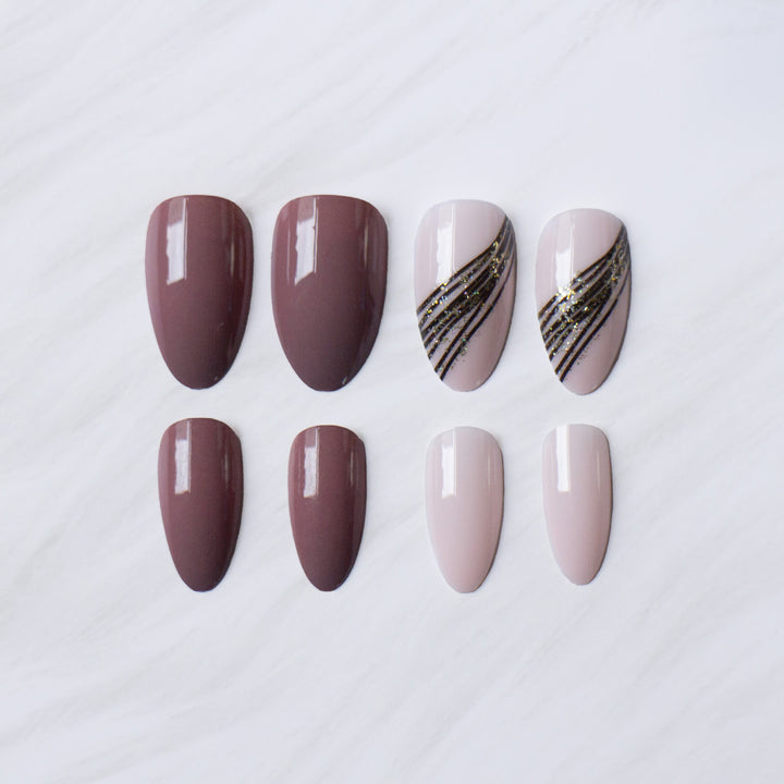 Elegant Stiletto Design Nail Art Set