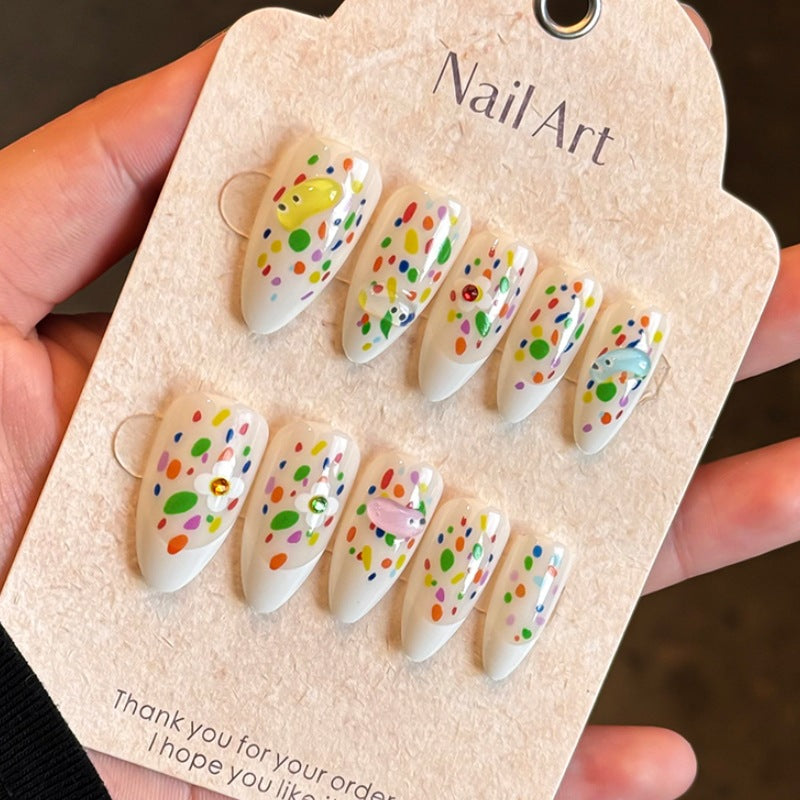Colorful Artistic Press-On Nail Set Stornfield