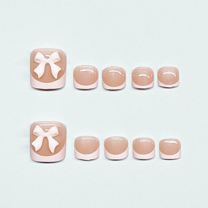 Decorative French Tip Toe Nail Art Stornfield