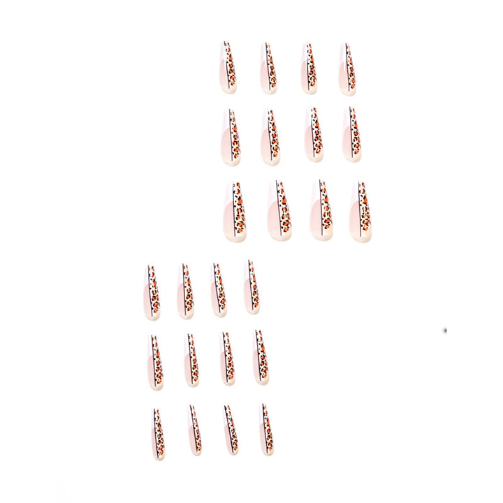 Artful nail extensions in modern leopard design Stornfield