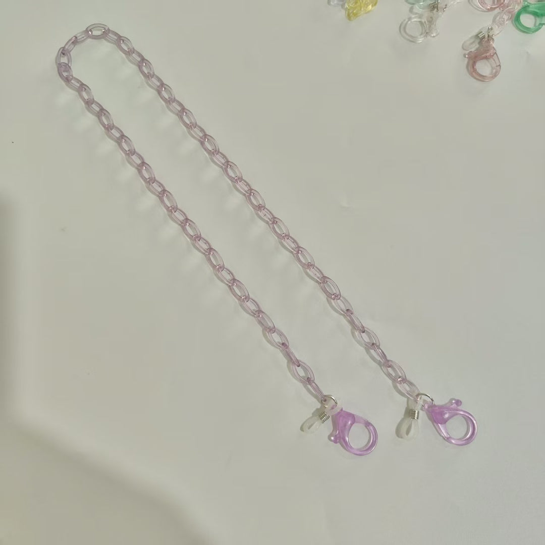 Handmade Glasses Holder Chain Made of Transparent Material Stornfield
