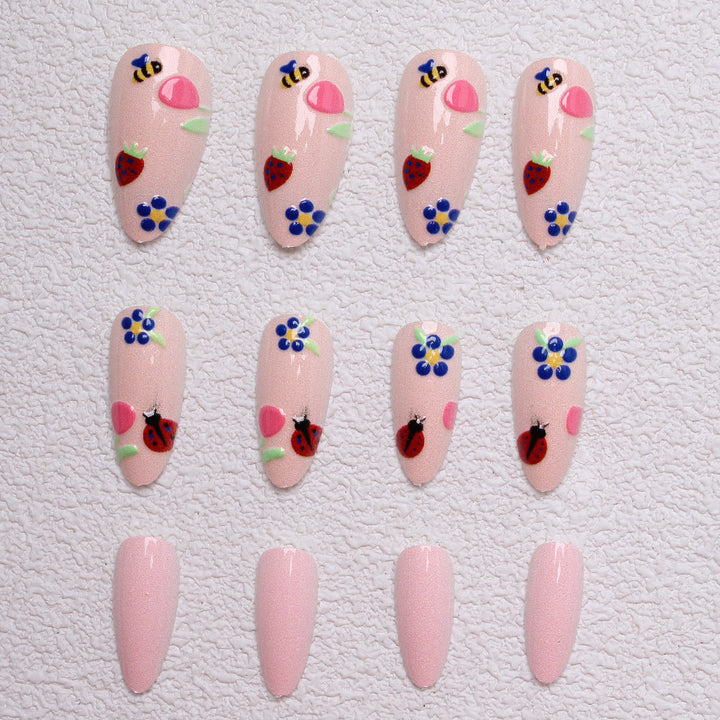Artistic Floral Press-On Nails Stornfield 1787370443
