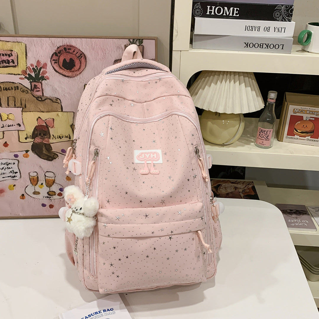 Star-Print Fashion School Backpack Stornfield