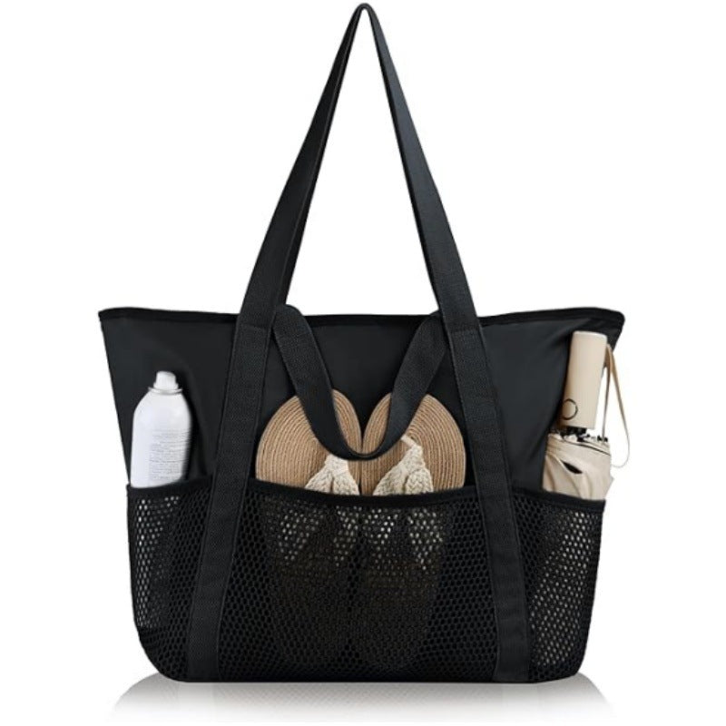 Multifunctional shopping bag with mesh fabric Stornfield