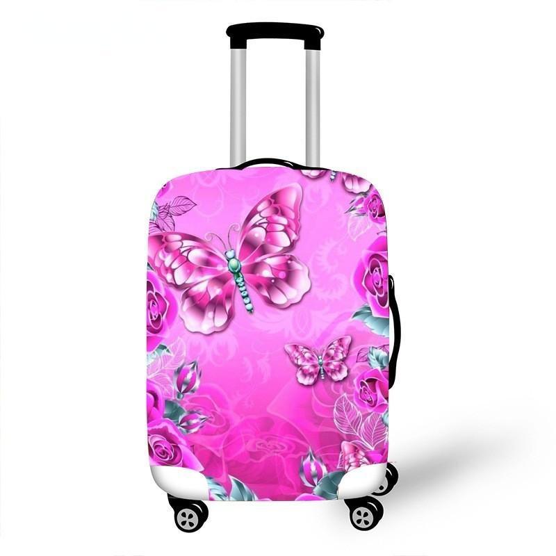 Women's hardshell travel suitcase with floral design Stornfield