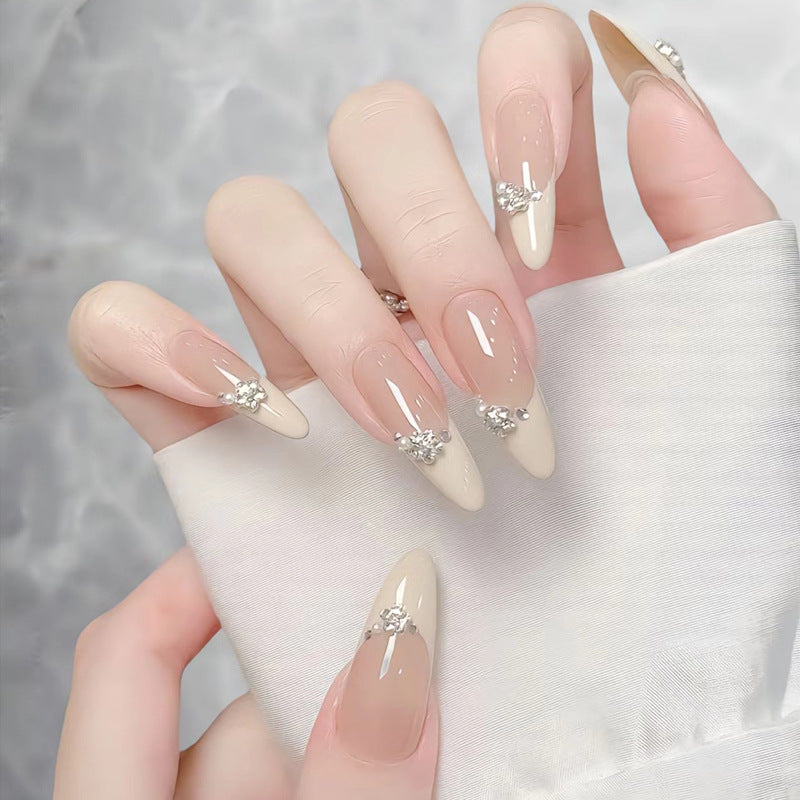 Deluxe Rhinestone-Embellished Stiletto Press-On Nails Stornfield