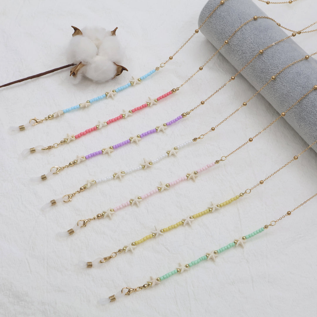Beach-Inspired Beaded Eyewear Chain Stornfield