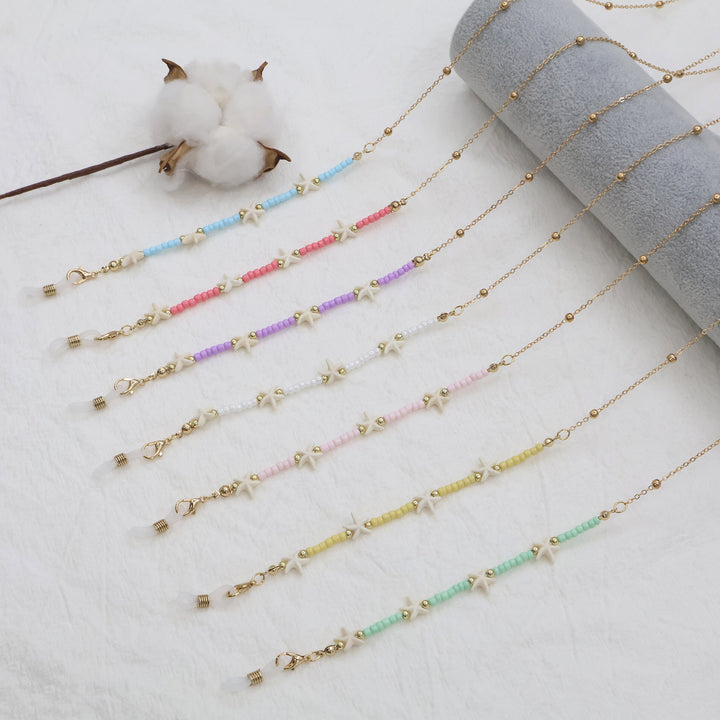 Beach-Inspired Beaded Eyewear Chain Stornfield