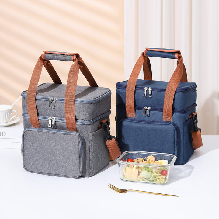 Insulated Multi-Compartment Food Cooler Tote Stornfield