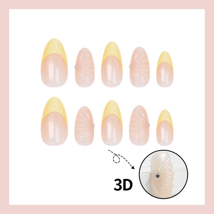 Nail art set with unique shell designs Stornfield