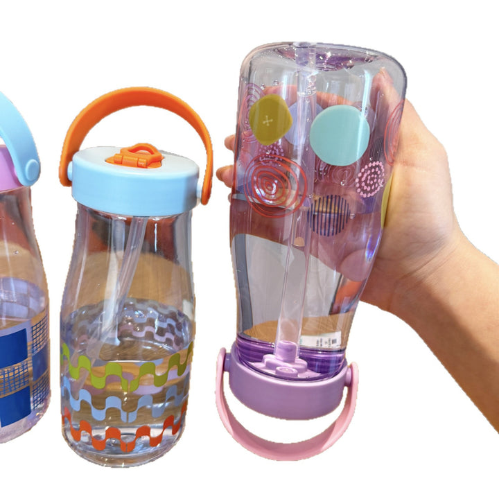 Women's Creative Water Bottle with Silicone Carrying Strap Stornfield
