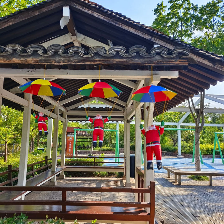 Decorative Santa Claus figure with parachute