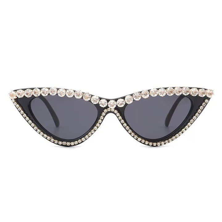 Ladies Glamorous Cat Eye Sunglasses with Rhinestone Accents Stornfield