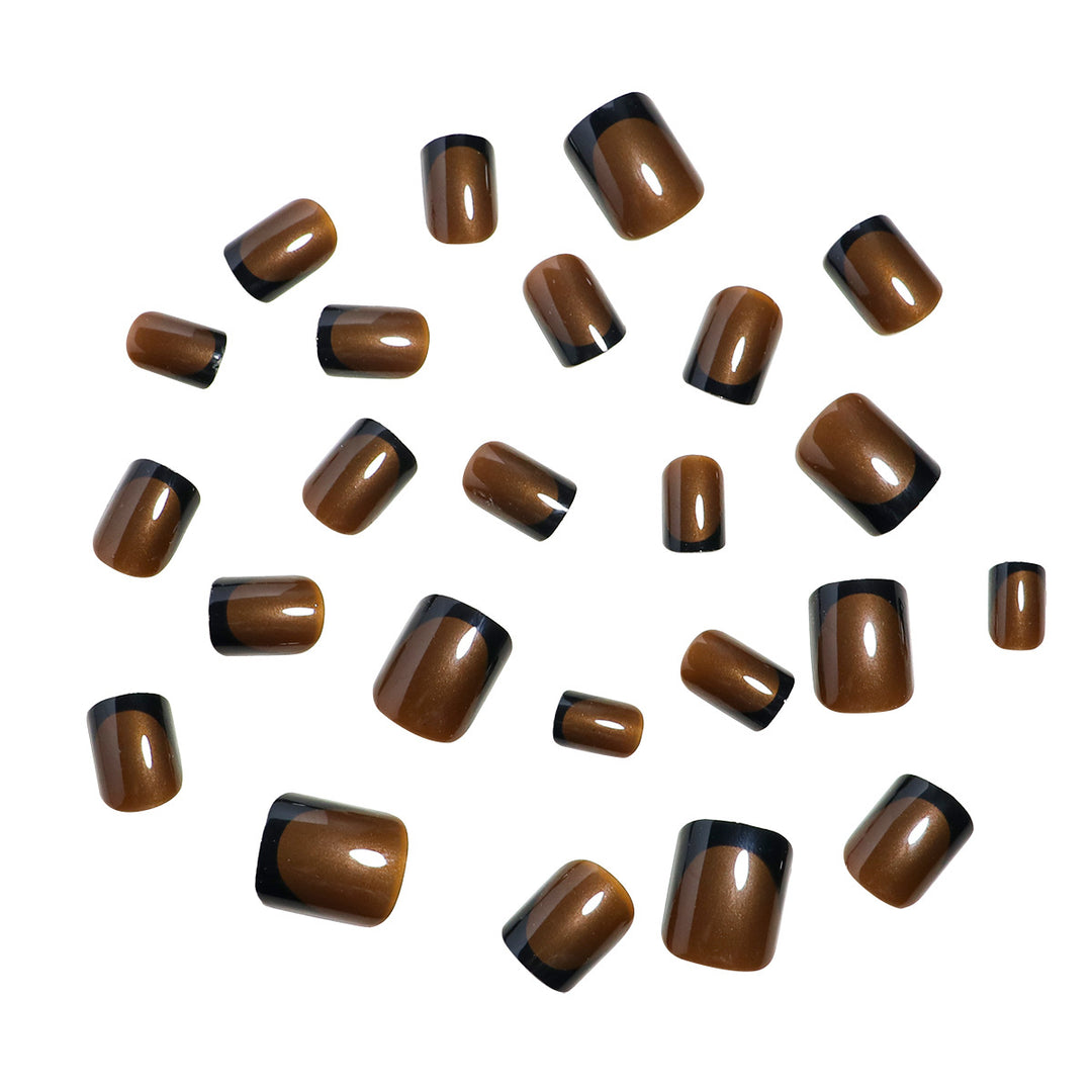 Elegant French Tip Press-On Nails Stornfield
