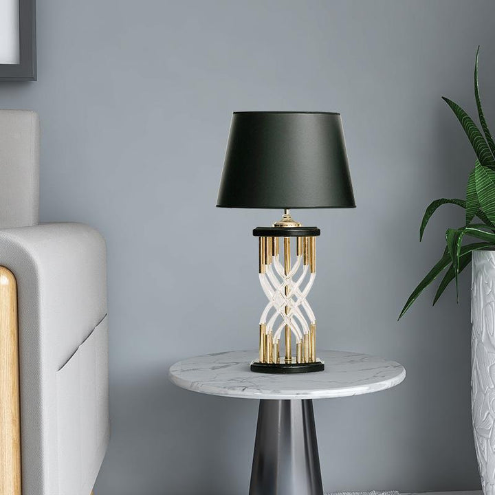 Modern Decorative Table Lamp with Sculptural Base
