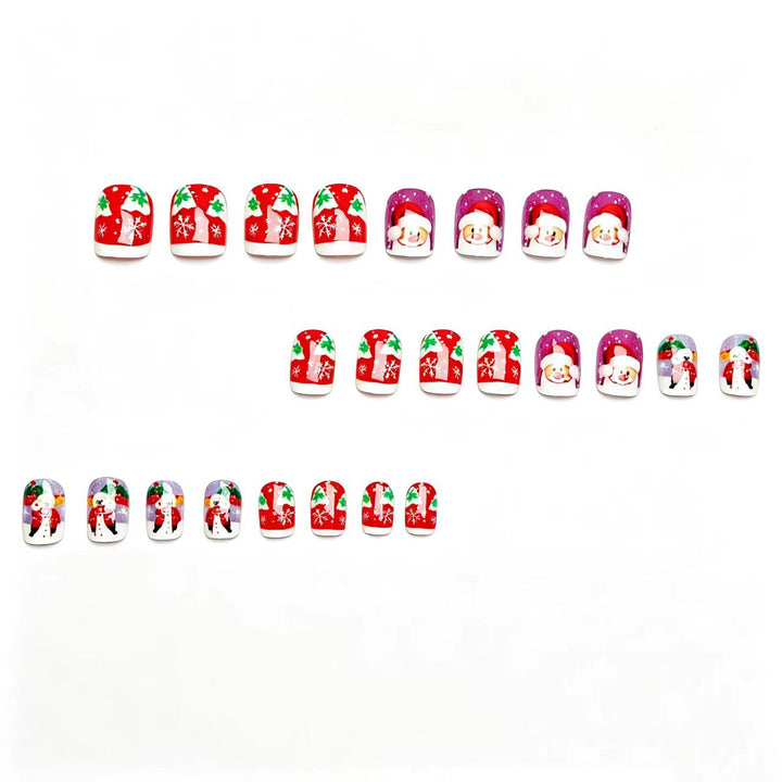 Artificial nails with festive Santa design Stornfield