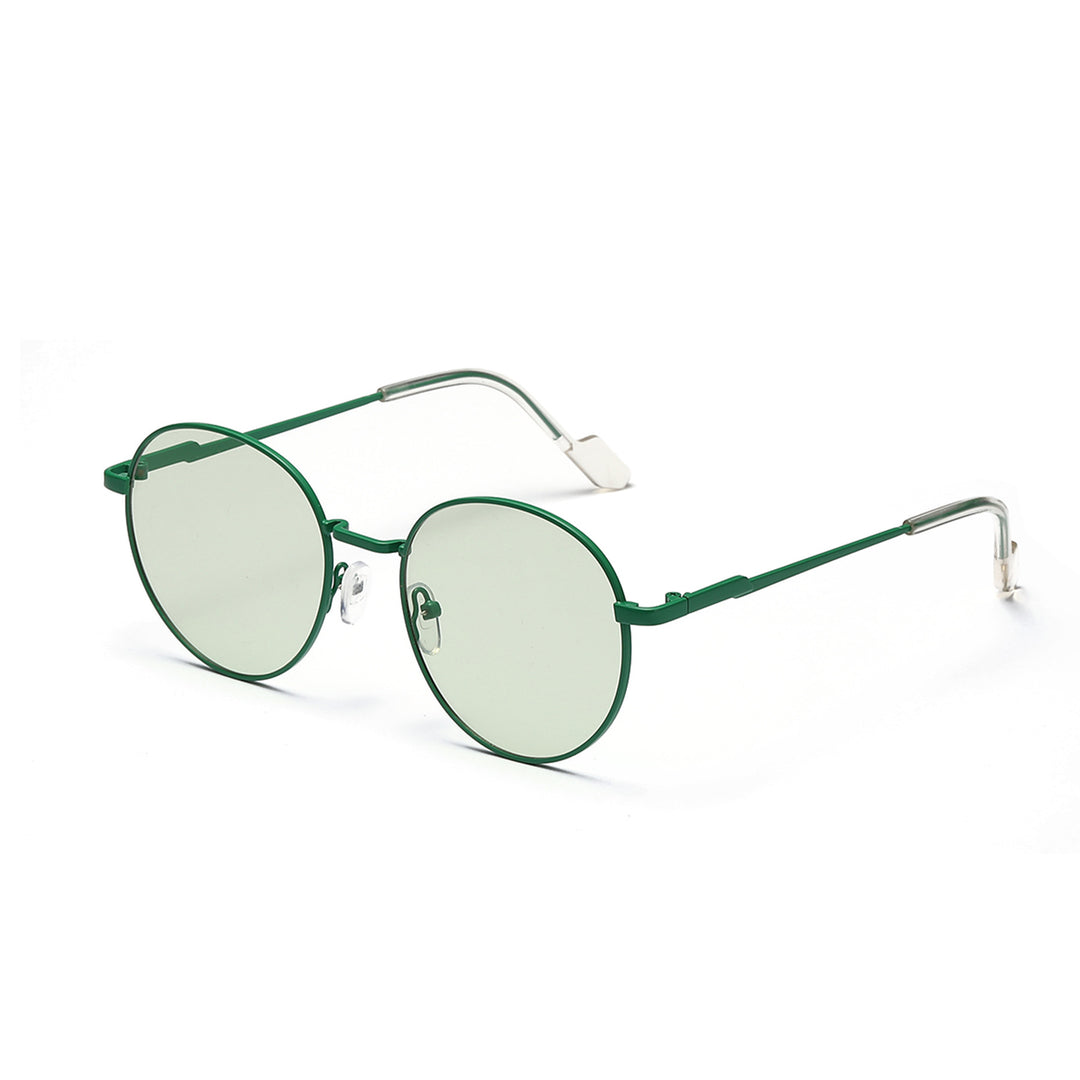 Women round sunglasses with luxurious metal frame and UV protection Stornfield