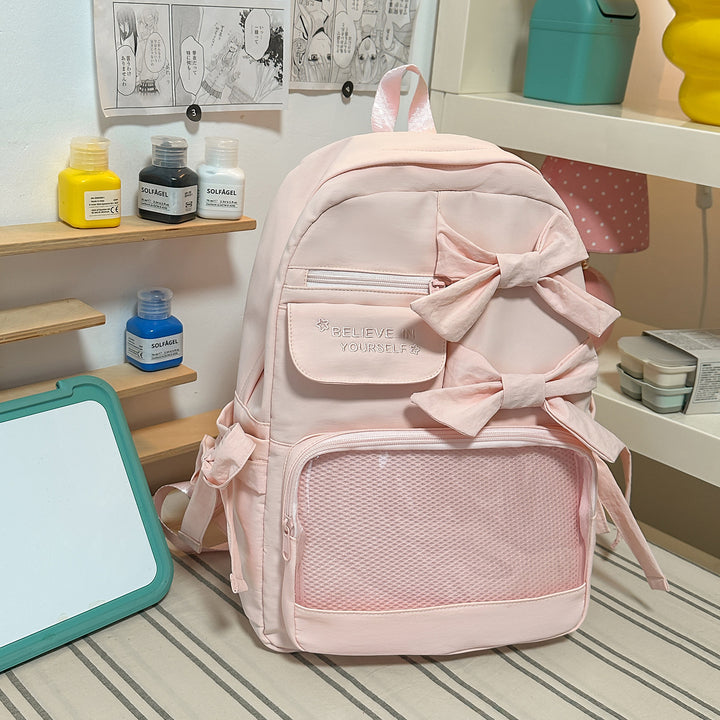 Stylish Bow-Embellished Backpack Stornfield 1791205748