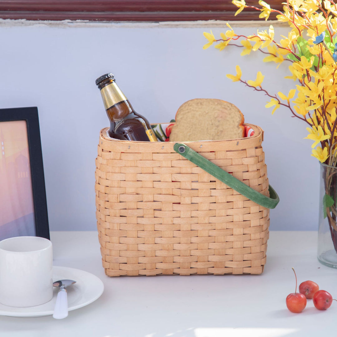 Handwoven Market Basket with Liner Stornfield