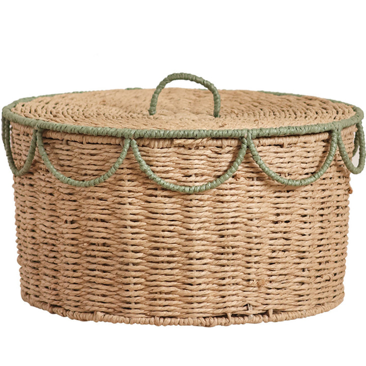 Storage basket with lid and handles Stornfield