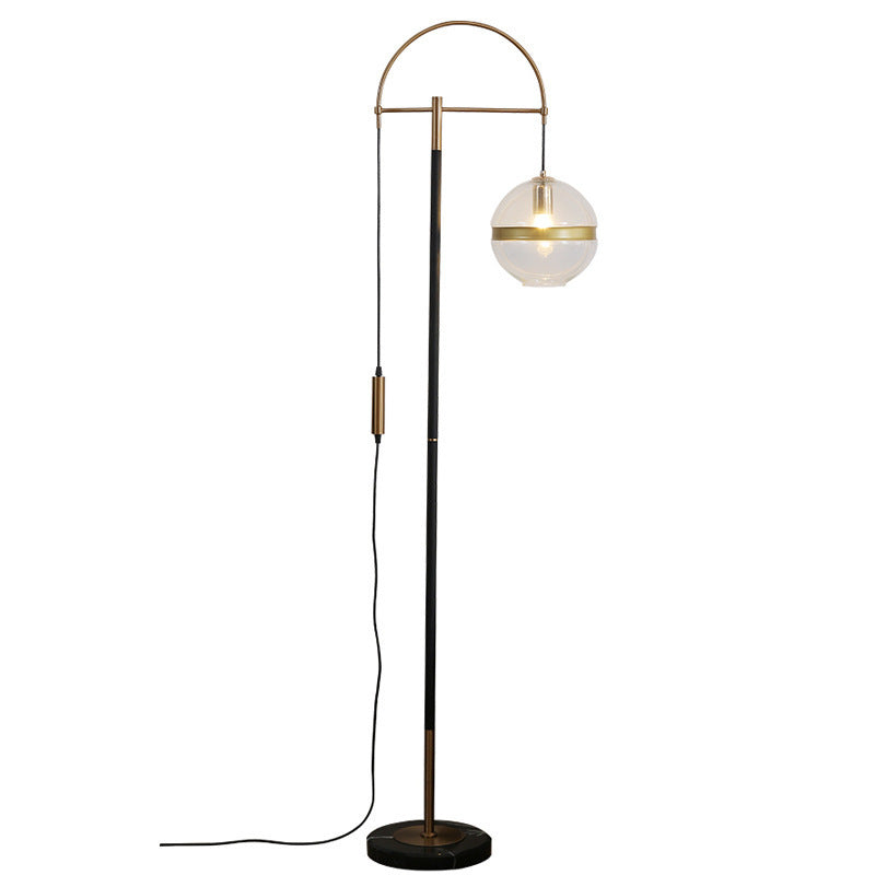 Modern Minimalist Floor Lamp with Globe Shade