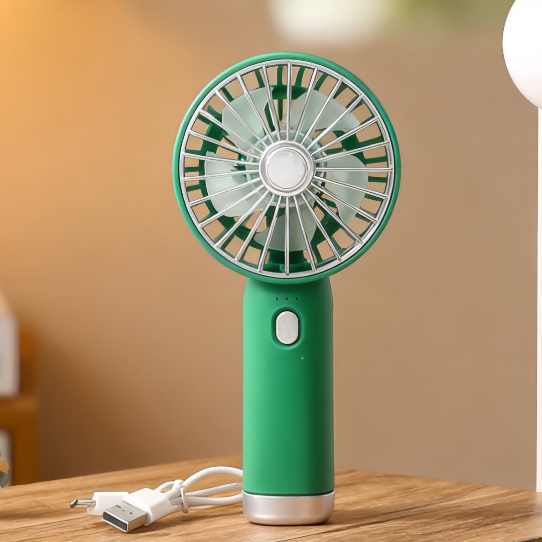 Ladies Portable Hand Fan with USB Connection and Ergonomic Design Stornfield