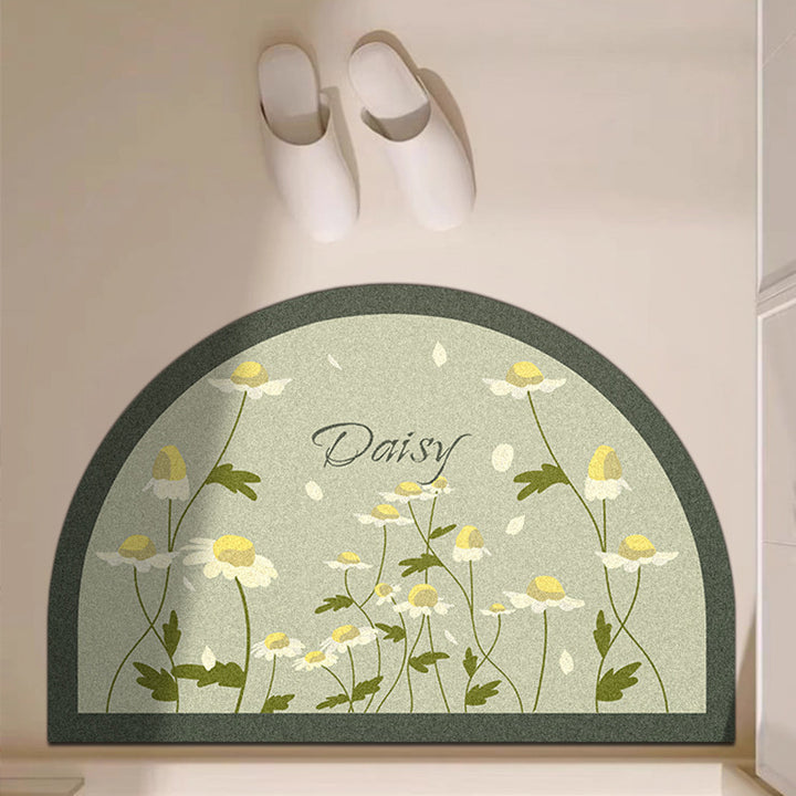 Playful Giraffe Themed Bath Mat