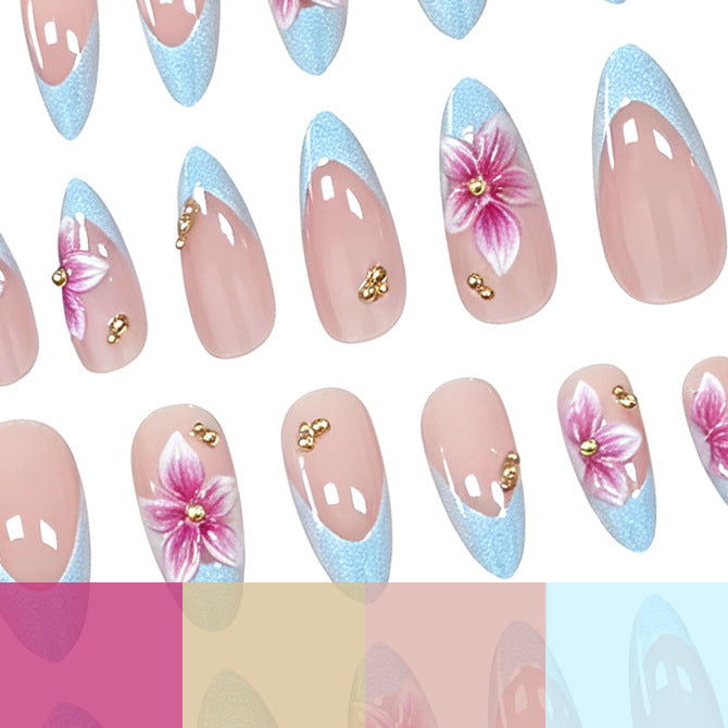 Acrylic Floral Nail Art Extensions Stornfield