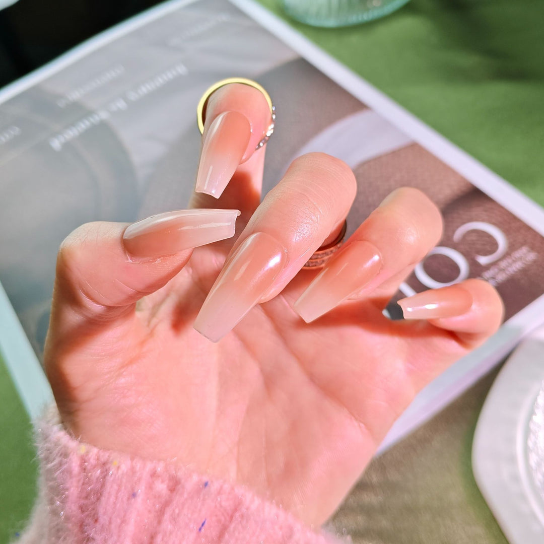 Elegant French Tip Press-On Nails Stornfield