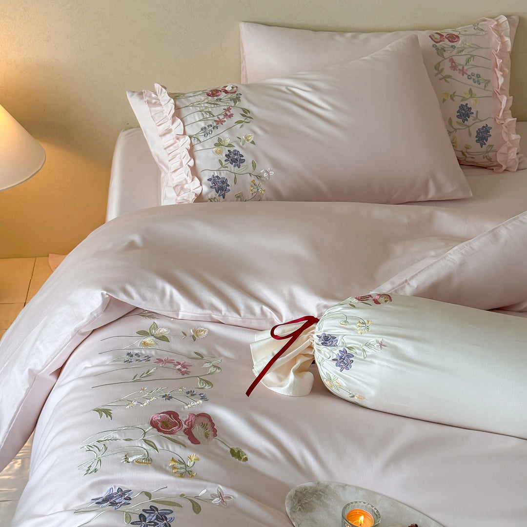 Floral Embroidered Comforter Set Stornfield