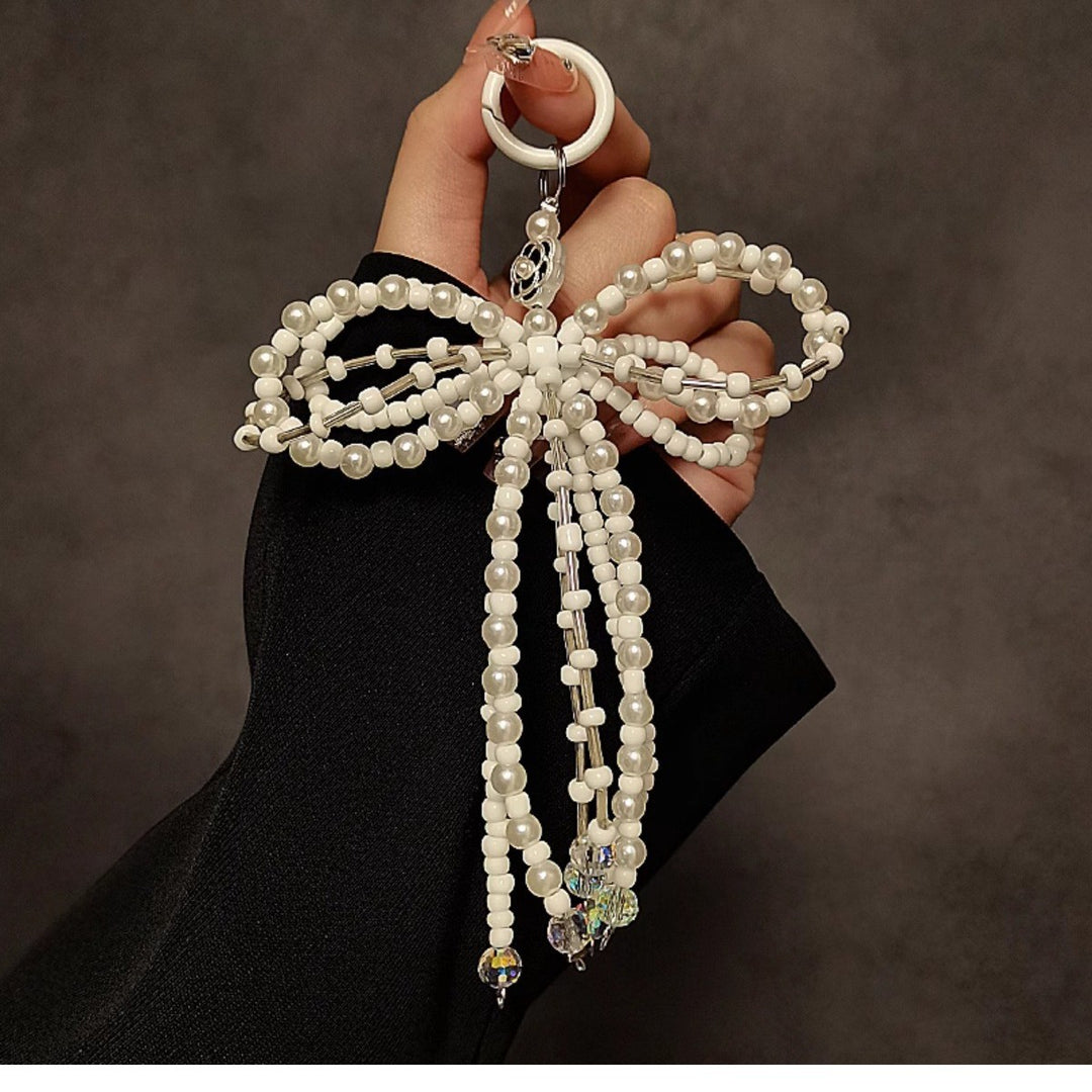 Decorative Beaded Bow Keychain Stornfield