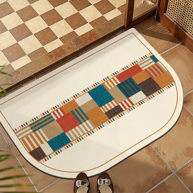 Plush Patterned Entrance Mat