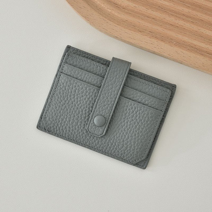 Premium Leather Snap Closure Cardholder Stornfield